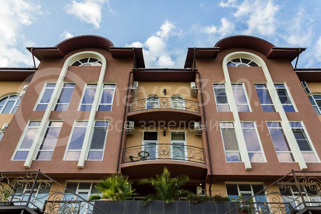Фасад гостиницы Papaya Park Hotel в Сочи