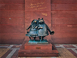 Скульптура Гуляющие собачки
