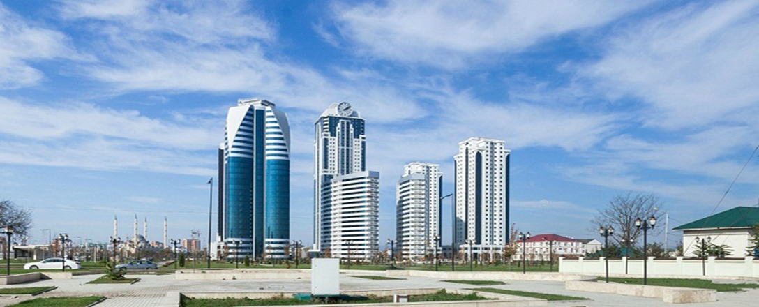 Комплекс высотных зданий в центре Грозного